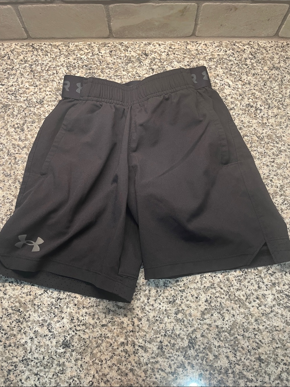 Under Armour  Black Training Shorts with Elastic Waistband